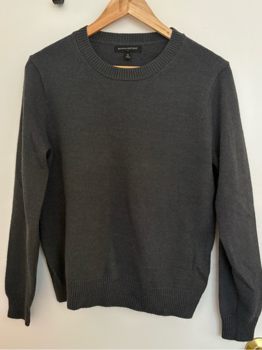 Banana Republic Dark Charcoal Crewneck Sweater